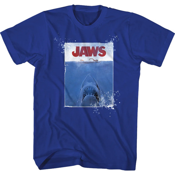 Denim Washed Jaws Tshirt - Picture 1 of 4